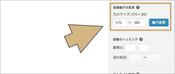 「画像縮尺の変更」エリア